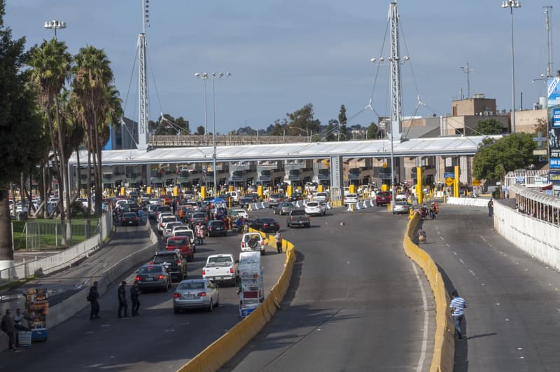 Tijuana border crossing