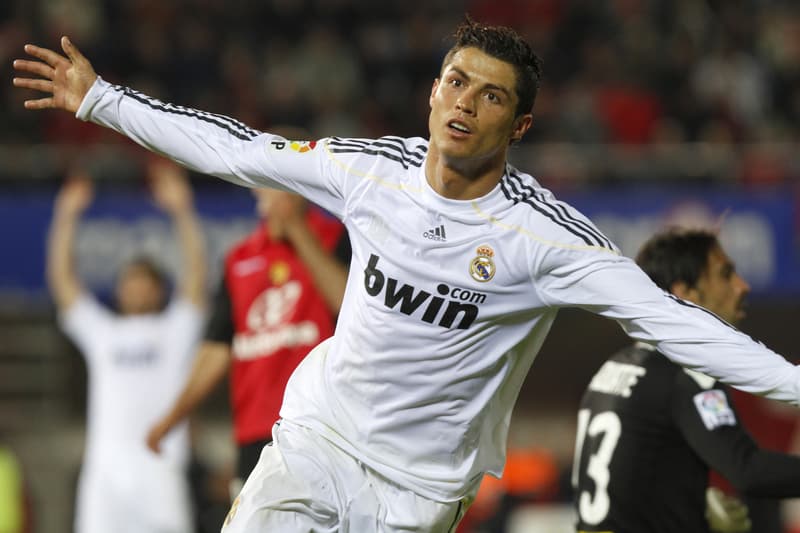 Cristiano Ronaldo after scoring a goal