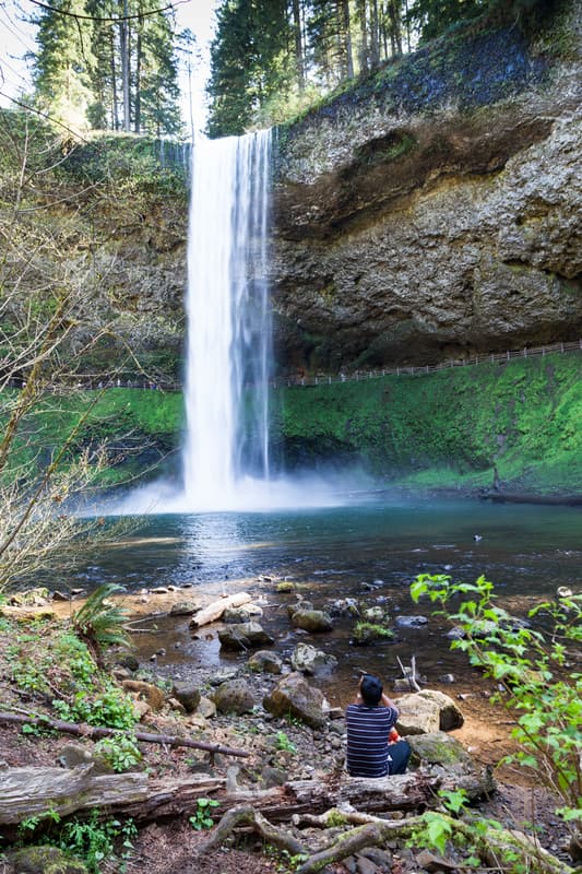 Taking a Picture of South Falls